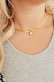 Here to Shine Gold Plated Necklace in Pink Necklaces