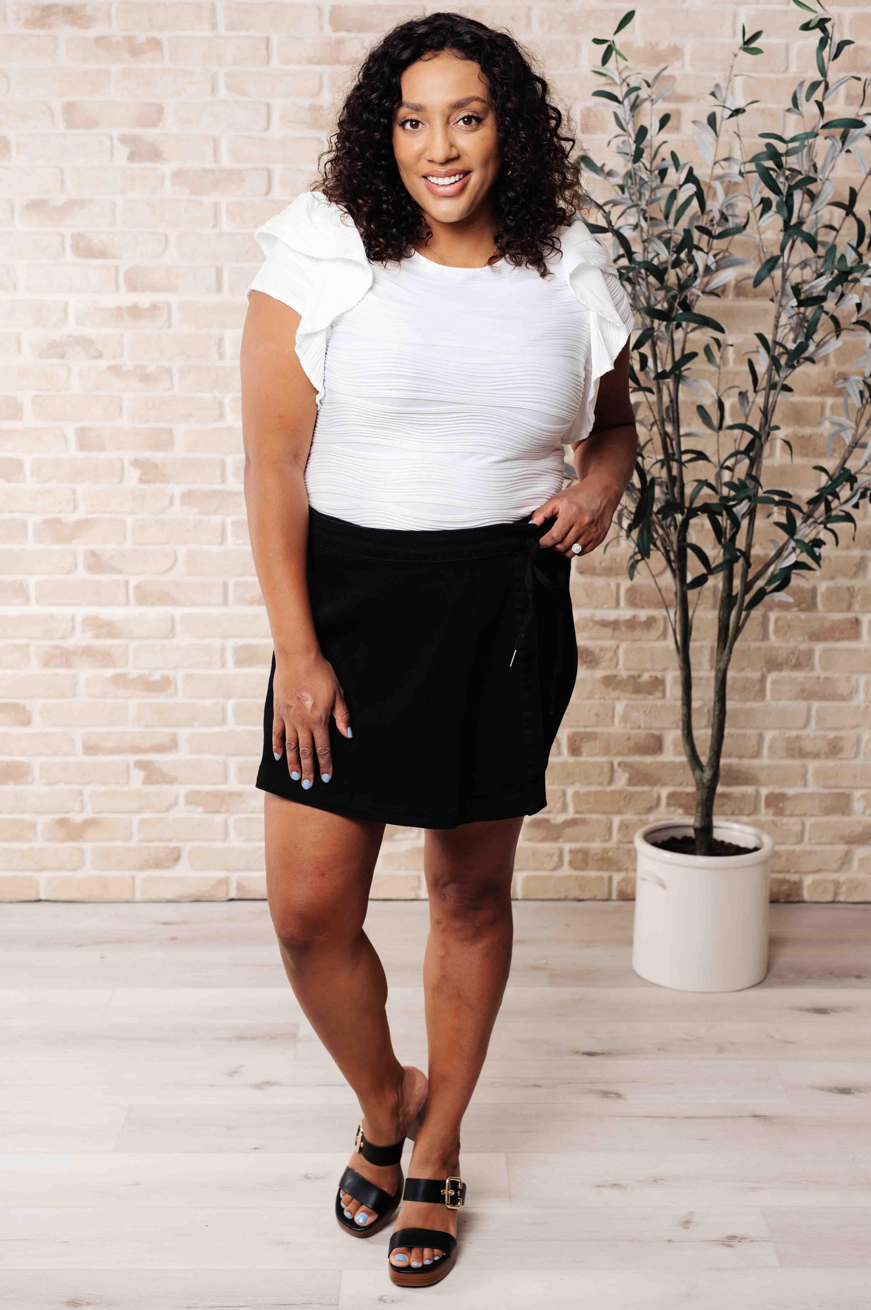 Highest Praise Ruffle Sleeve Blouse | Blouses Daverri Fashions