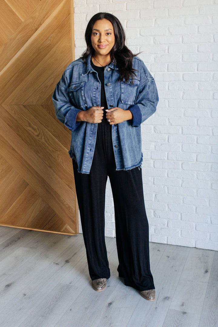 Heyson Mineral Washed Shacket | Shackets Daverri Fashions