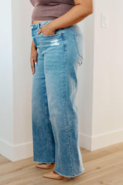 High Rise Wide Leg Mica Denim Jeans Bottoms