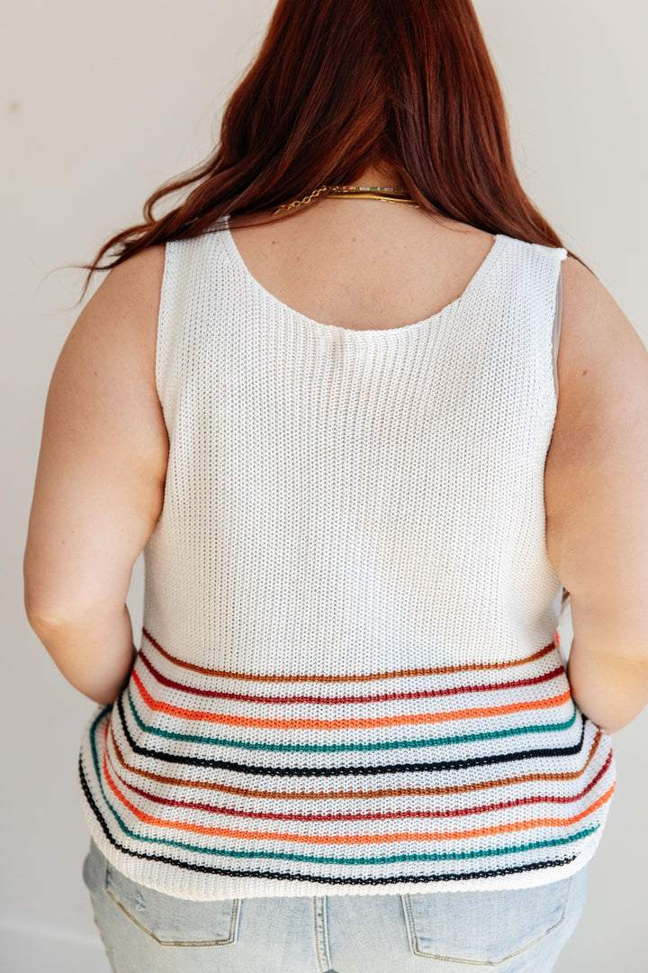 Plus Size Sweater Knit Tank Shirts & Tops