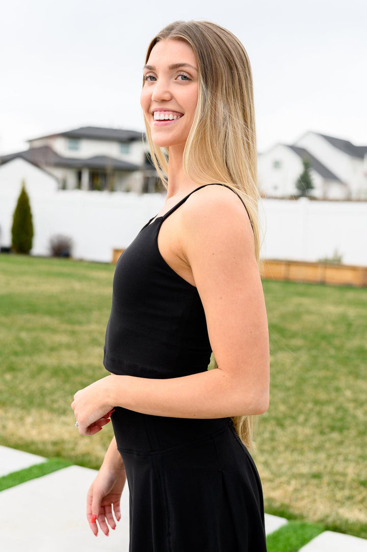 Hot Yoga Tank in Black Tank Tops