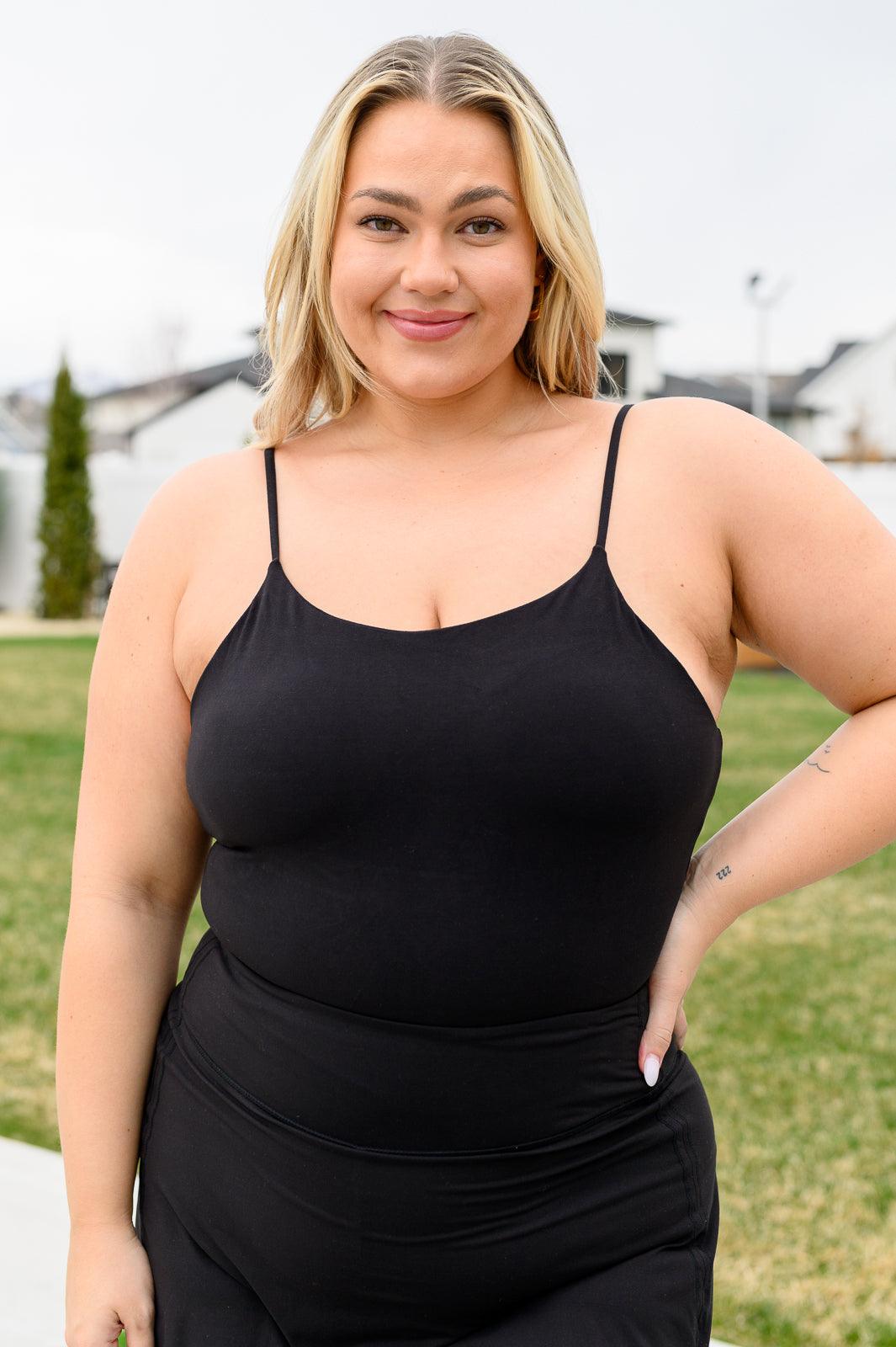 Hot Yoga Tank in Black Tank Tops