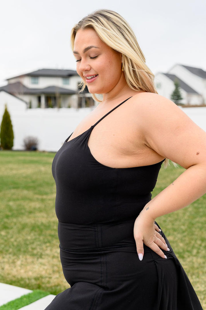 Hot Yoga Tank in Black Tank Tops