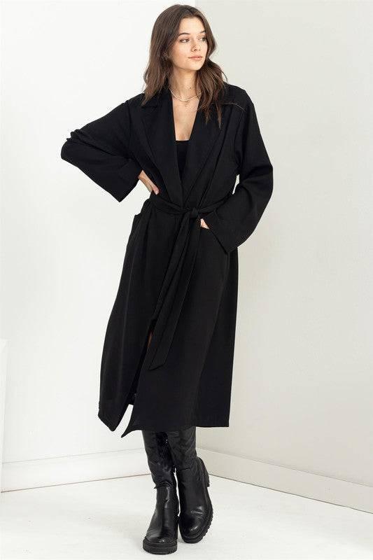 Womens Belted Trench Coat Coats & Jackets