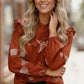 Fantastic Fawn Cowboy Hat Cotton Blouse - DAVERRI FASHIONS