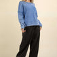 VERY J Mineral Washed Exposed Seam Sweater Sweaters