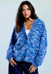 Daverri Fashions Textured Knit Button-Down Cardigan - DAVERRI FASHIONS