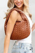 Butter Soft Vegan Leather Woven Handbag - DAVERRI FASHIONS