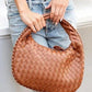 Butter Soft Vegan Leather Woven Handbag Handbags