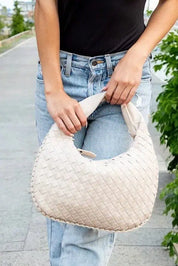 Butter Soft Vegan Leather Woven Handbag Handbags