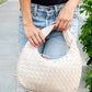 Butter Soft Vegan Leather Woven Handbag Handbags