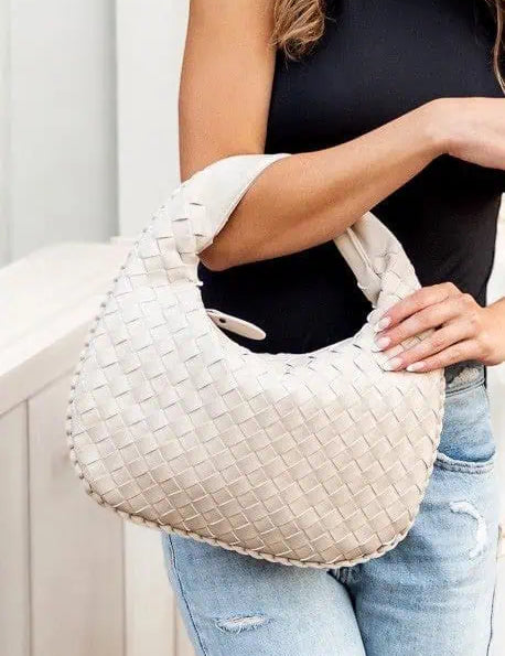 Butter Soft Vegan Leather Woven Handbag Handbags