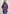 Purple Daverri Fashions hooded waterproof mid-length coat with pockets