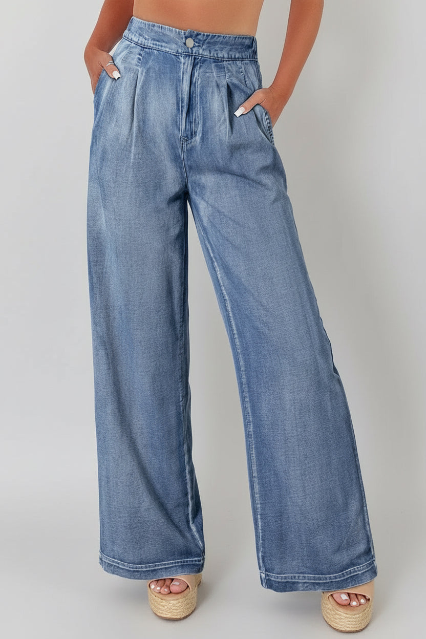 Daverri Fashions High Waist Wide Leg Jeans