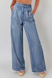 Daverri Fashions High Waist Wide Leg Jeans