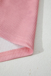 Floral Patch V-Neck Hooded Sweatshirt