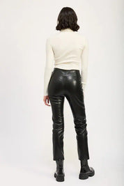 Lace Up Vegan Leather Pants Leather Pants