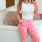 Judy Blue Pink High Rise Cargo Jeans Jeans