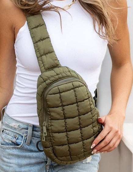 Quilted Crossbody Sling Bag Handbags