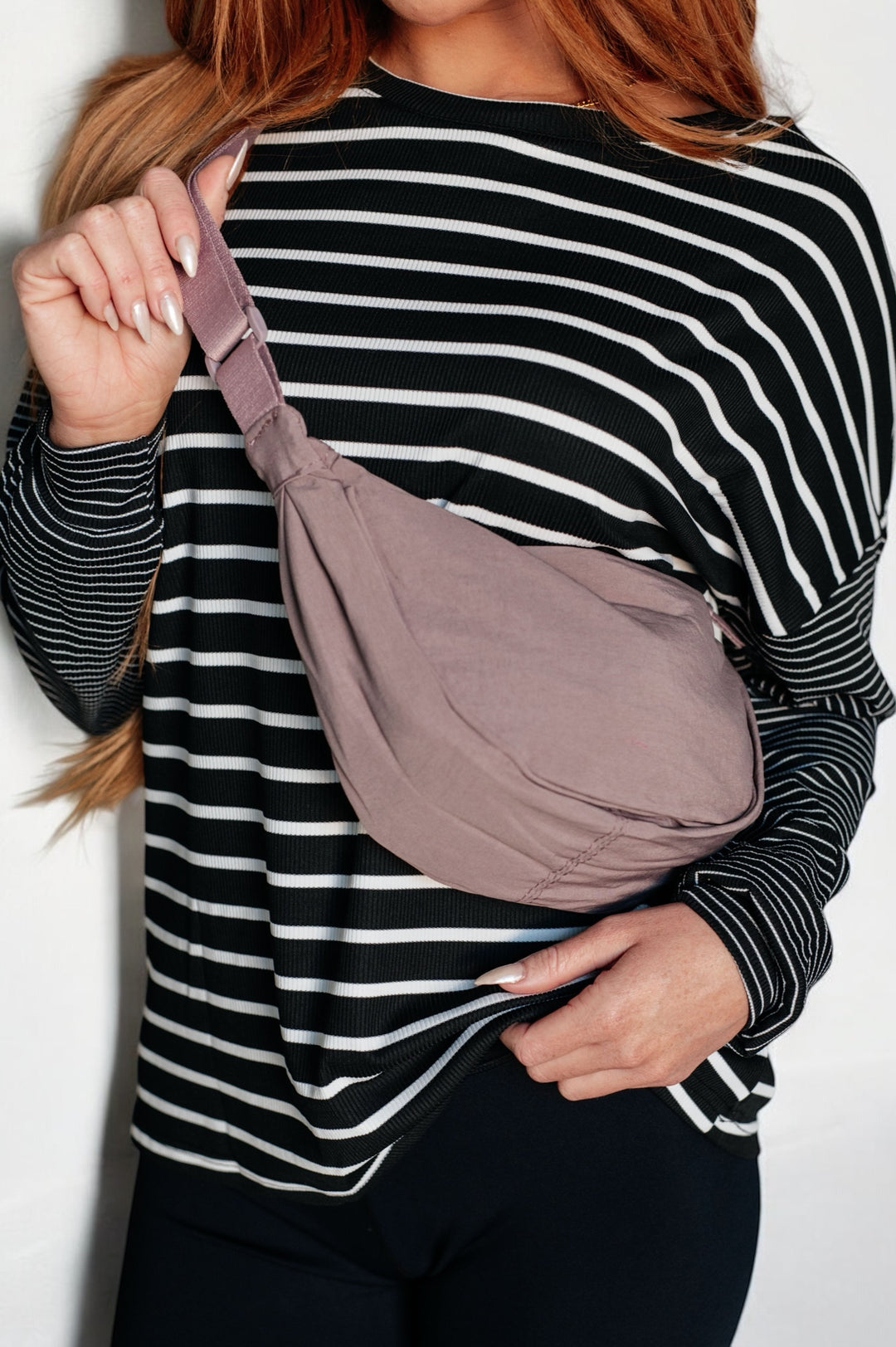 Essentially Everything Round Mini Crossbody Bag in Lavender Accessories