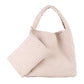 Vegan Leather Woven Hobo Handbags