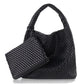 Vegan Leather Woven Hobo Handbags