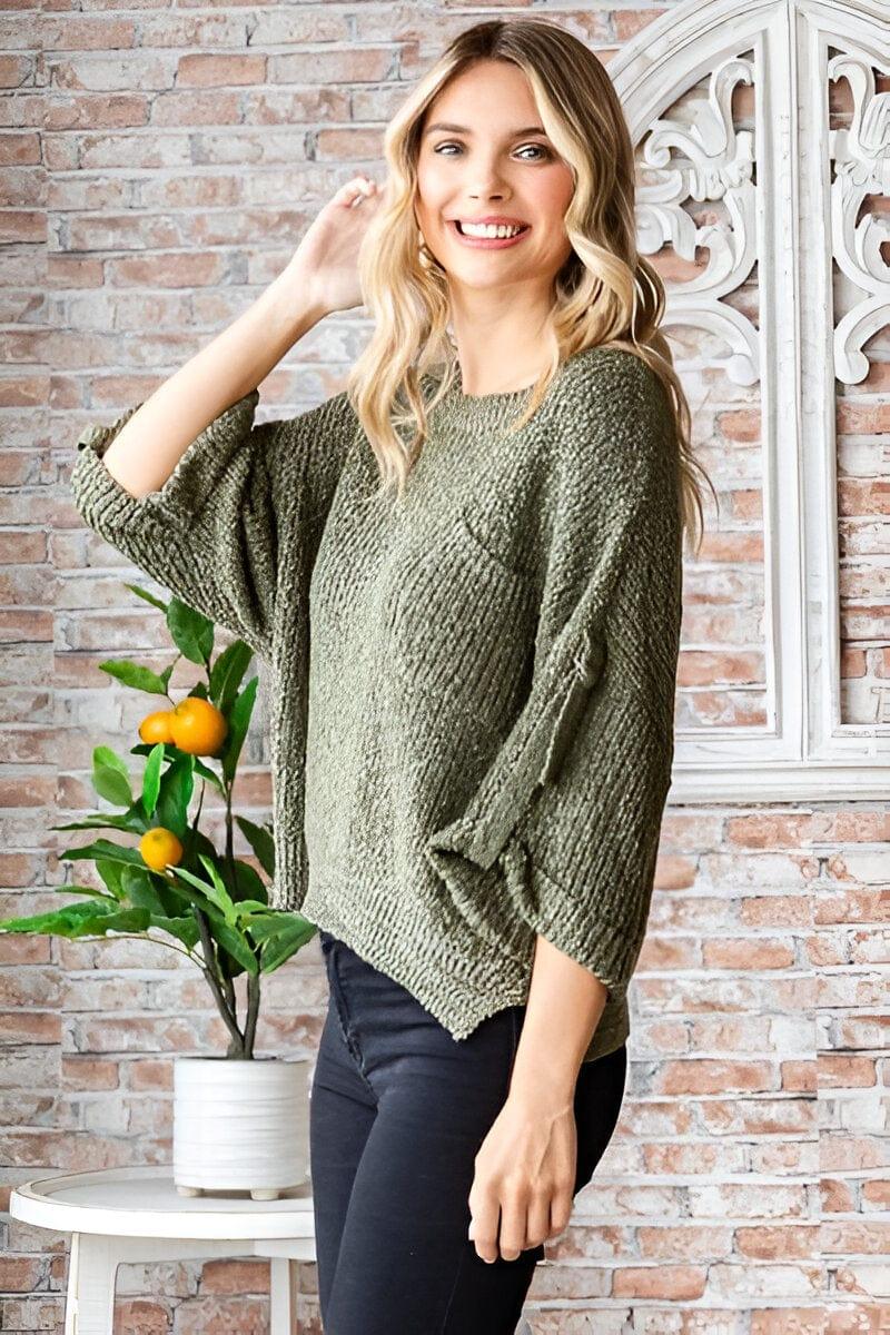 Veveret Rolled Half Sleeve Sweater Sweaters