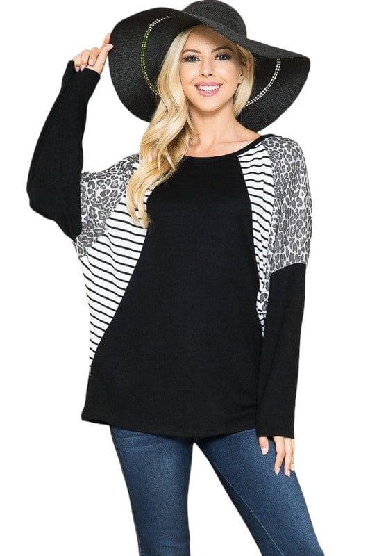 Oversized Dolman Sleeve Top Shirts & Tops