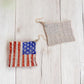 Stars and Stripes Mesh Dangle Earrings Earrings