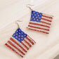 Stars and Stripes Mesh Dangle Earrings Earrings
