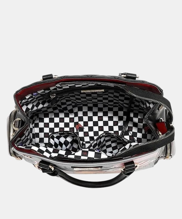 Nicole Lee USA Eco-Leather Handbag with Side Pockets