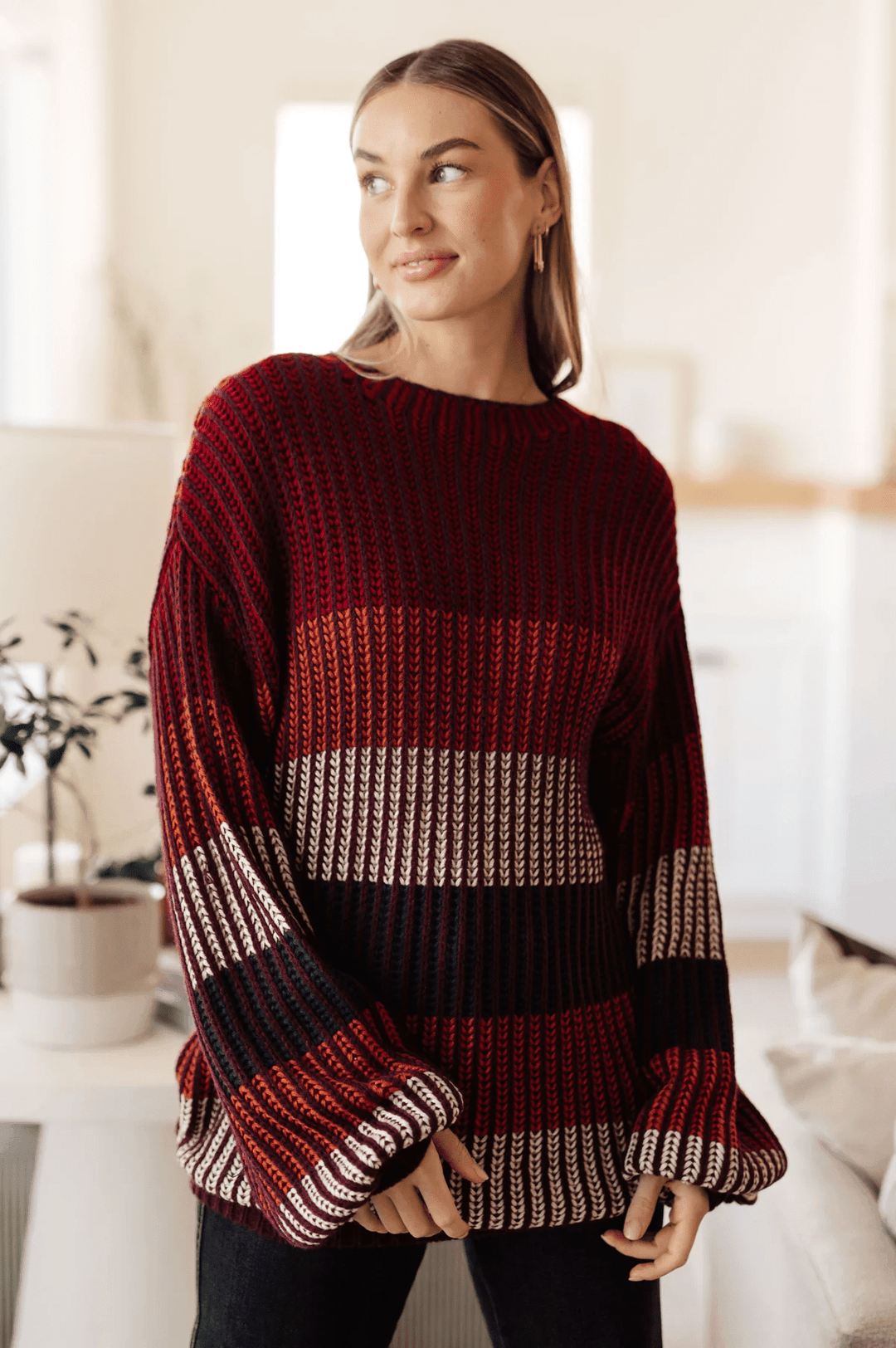 Haptics ombre striped sweater Sweaters