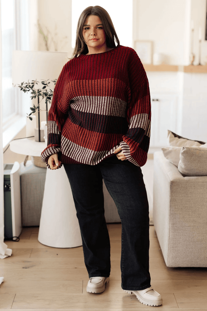 Haptics ombre striped sweater Sweaters