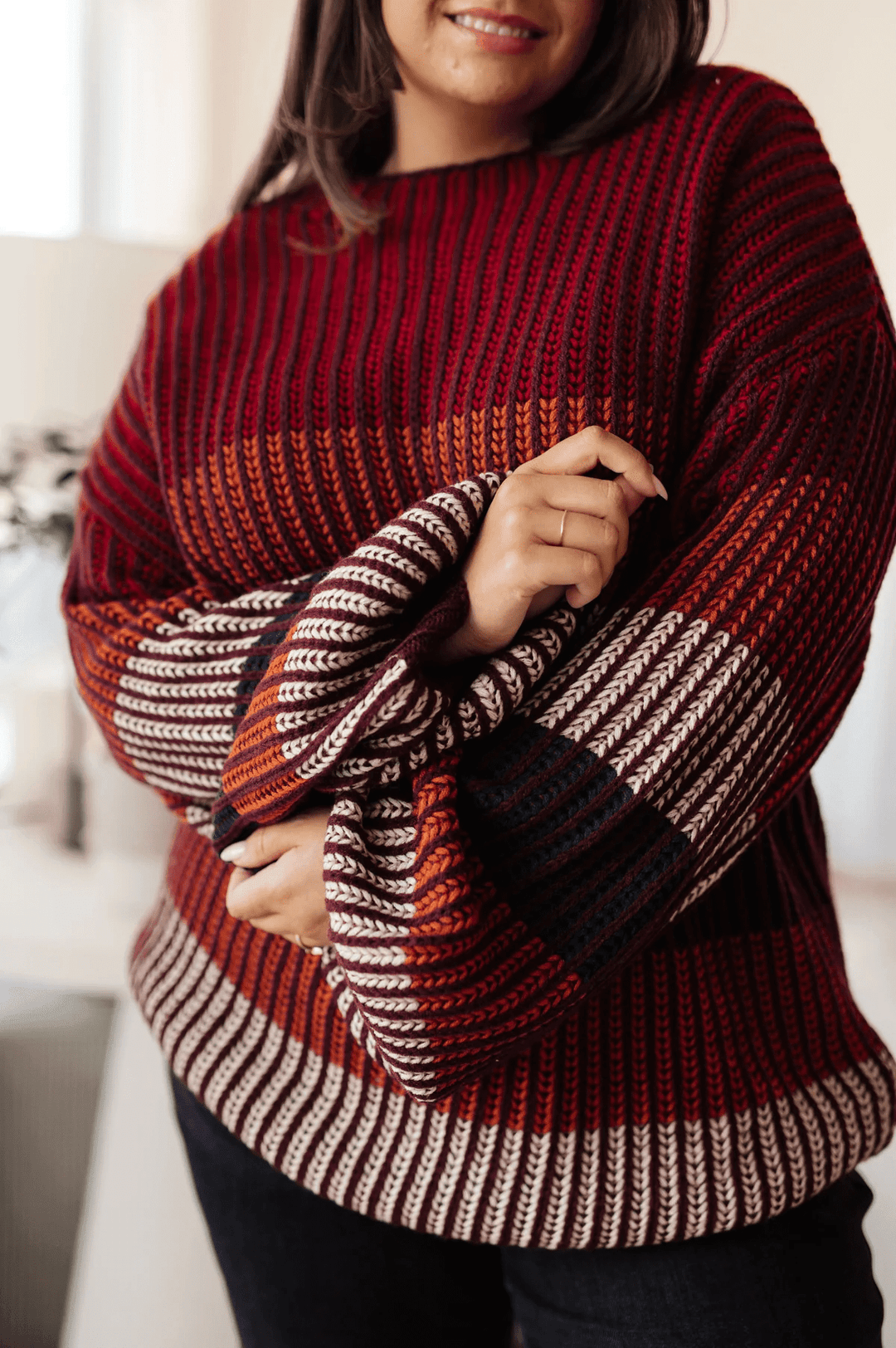 Haptics ombre striped sweater Sweaters