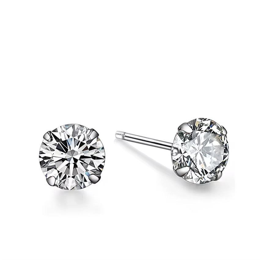 6mm CZ Stud Earrings Earrings