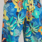 Umgee floral print wide-leg pants in vibrant blue with bold blossoms