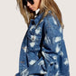 BiBi Washed Tie Dye Denim Jacket