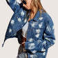 BiBi Washed Tie Dye Denim Jacket