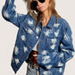 BiBi Washed Tie Dye Denim Jacket