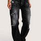 Daverri Distressed Loose Fit Jeans