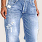 Daverri Distressed Loose Fit Jeans