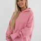 Striped Oversized Hoodie with Kangaroo Pocket - DAVERRI FASHIONS