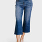 Hayes High Rise Wide Leg Crop Jeans - DAVERRI FASHIONS