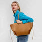Vegan Leather Tote Bag - DAVERRI FASHIONS