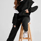 Drop Shoulder Loose Sweatshirt and Joggers Active Set - DAVERRI FASHIONS