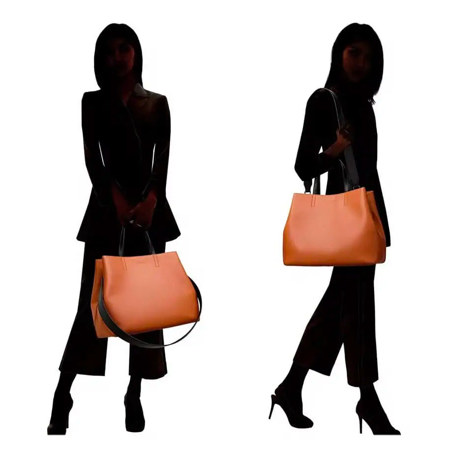 Cecily Leather Tote Bag | Tote Bags Daverri Fashions