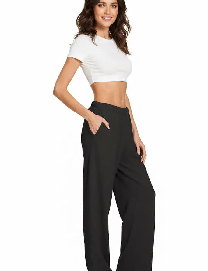 Zenana Fleece Sweatpant with Pockets Black | Sweatpants Daverri Fashions