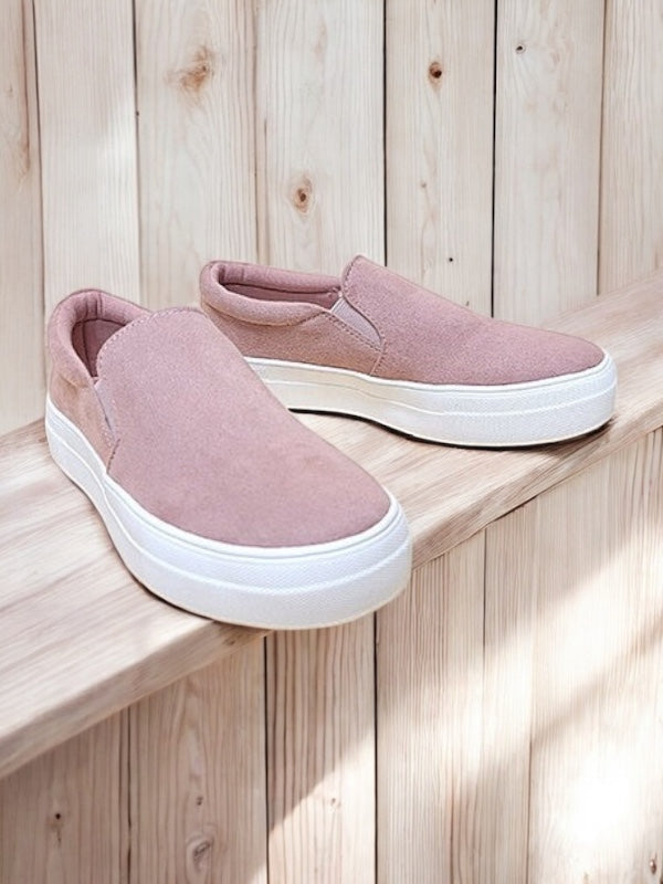 Mauve Casual Slip On Sneakers SNEAKERS