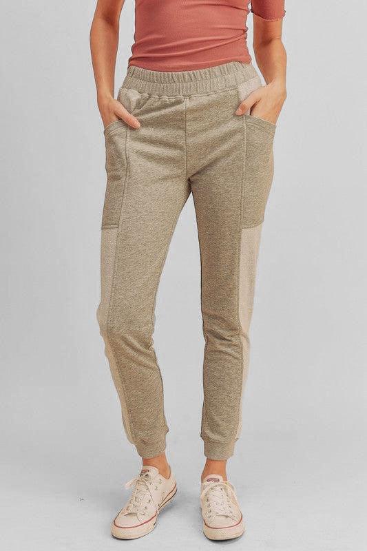 Patch Pockets Tapered Joggers Joggers